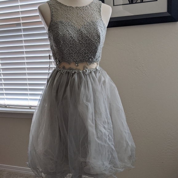 NWT JJ's House Beautiful Gray Dress - Picture 2 of 13